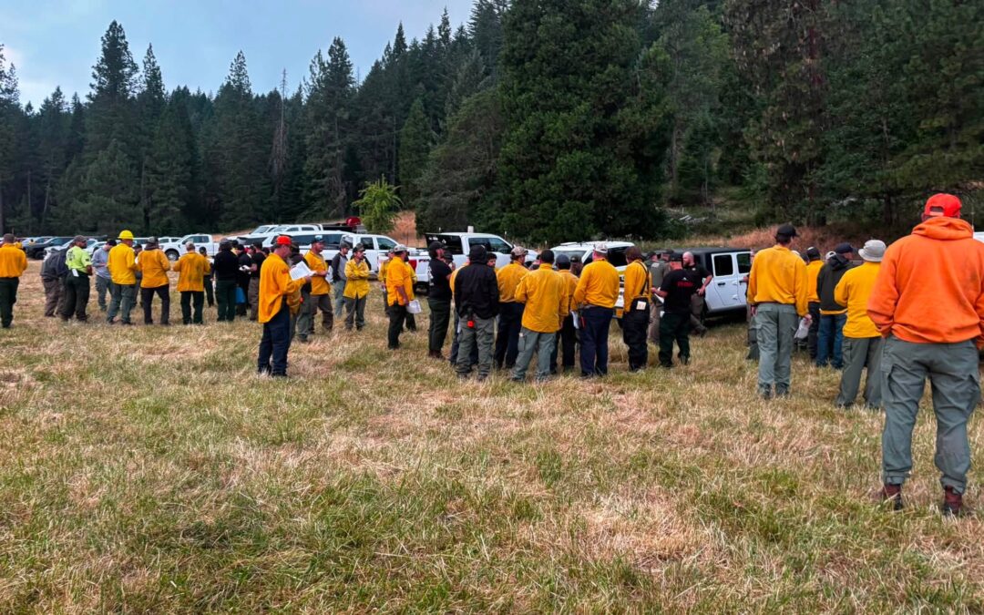 East Evans Creek Fire crews prepare for another day of challenging fire weather; ODF Incident Management Team 1 mobilizing