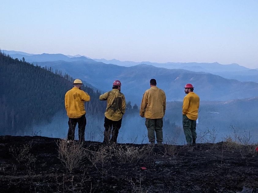 Anderson Butte Fire 100% Lined Overnight, Mop-up Work Begins