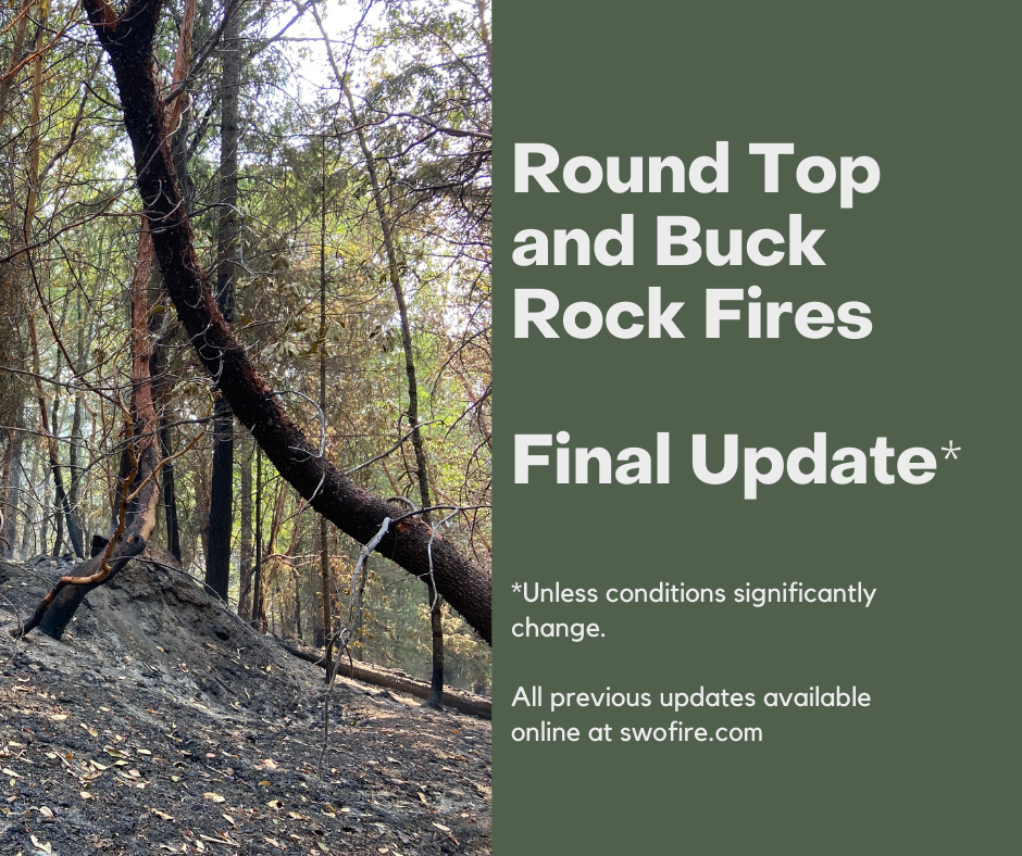 Significant Progress Made on Round Top, Buck Rock Fires, Mop-Up Operations Continue