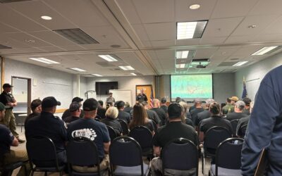 ODF Complex Incident Management Team 1 in-briefed on Fielder Mountain Fire; containment reaches 7%