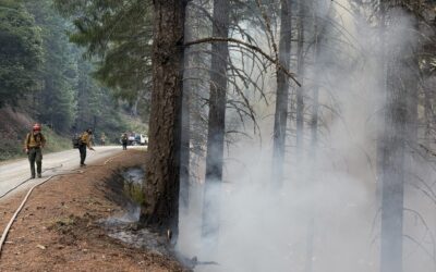 ODF CIMT 1 in-briefed on Kelsey Peak Fire, firefighters continue steady progress on the line