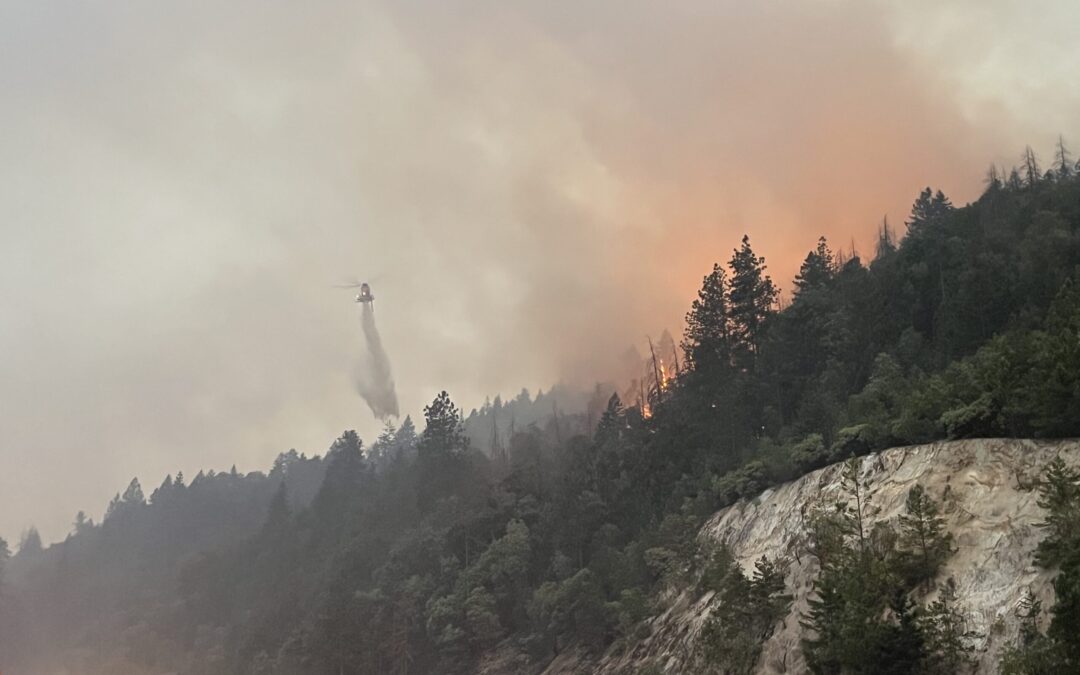 ODF Incident Management Team in-briefs on lightning fires this morning, aggressive attack continues across district