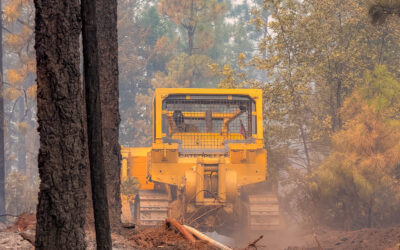 Increased temperatures and gusty winds push Board Mountain spot fire southwest across control lines