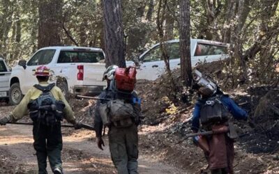 Rain showers dampen Kelsey Peak Fire, firefighters continue to strengthen control line