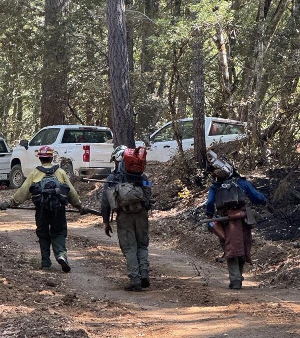 Rain showers dampen Kelsey Peak Fire, firefighters continue to strengthen control line