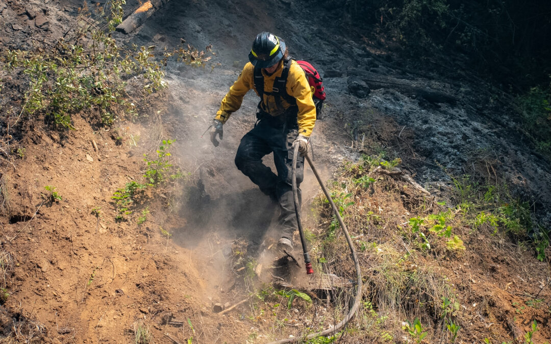 East Evans Creek Fire holds in perimeter despite hot temperatures, low humidity, and breezy winds
