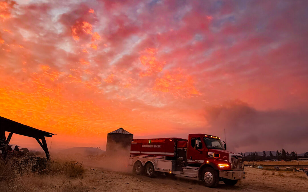 Firefighters complete line around active portion of Board Mountain spot fire, progress continues today