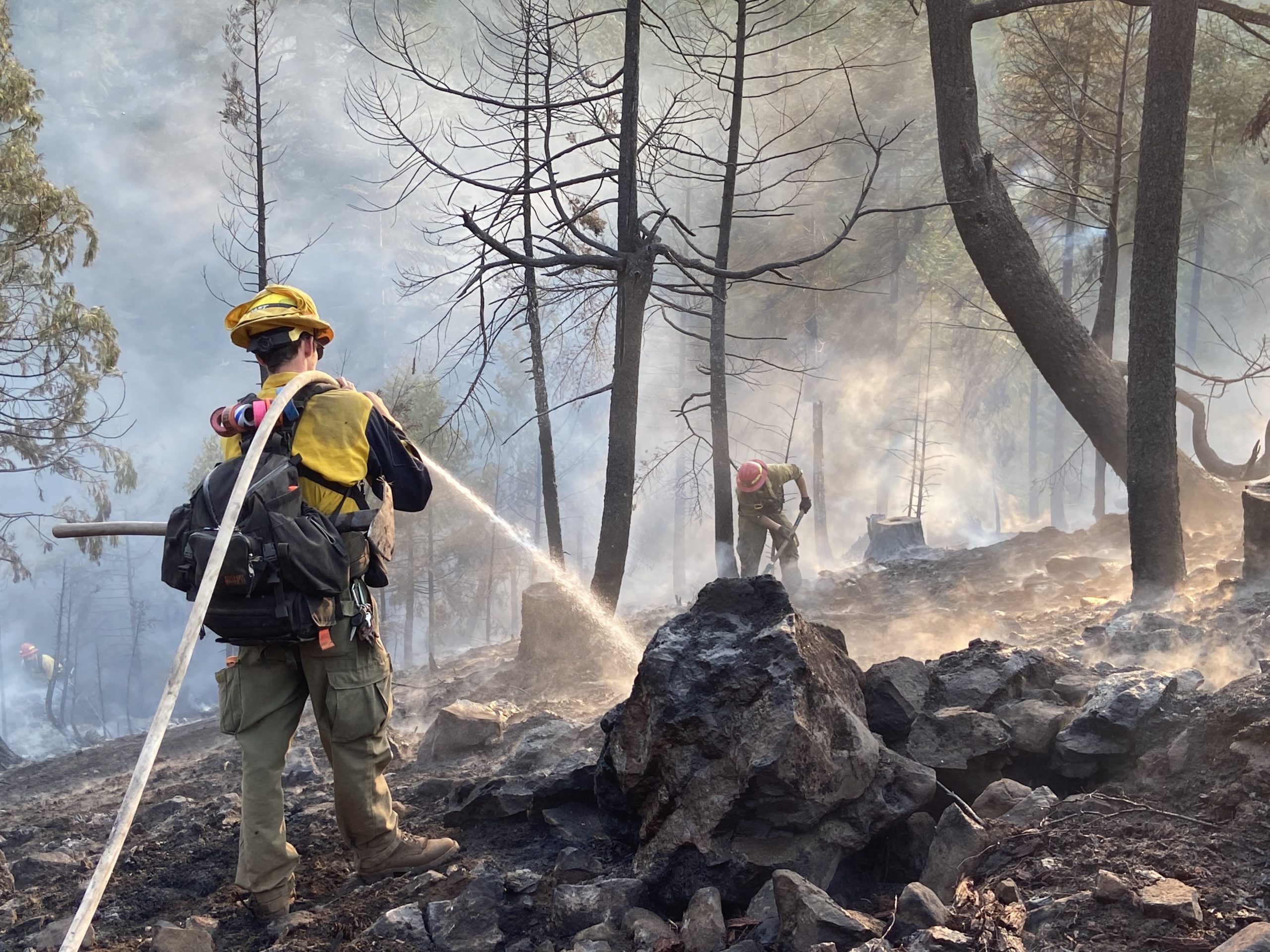 As Board Mountain Fire Mop-up Continues, ODF Firefighters Catch New Start at Two Acres