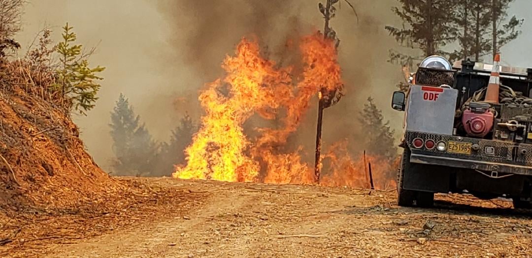 Three Separate Fires in Josephine County Keep Firefighters  Busy Overnight, Increased Risk of Fire Continues