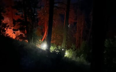 Upper Applegate Fire line strengthened overnight
